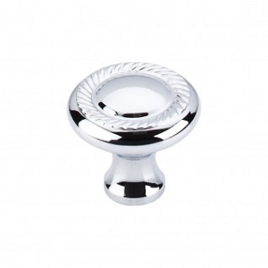 Top Knobs M325 Somerset Swirl Cut 1 1/4 Inch Cabinet Knob Polished Chrome